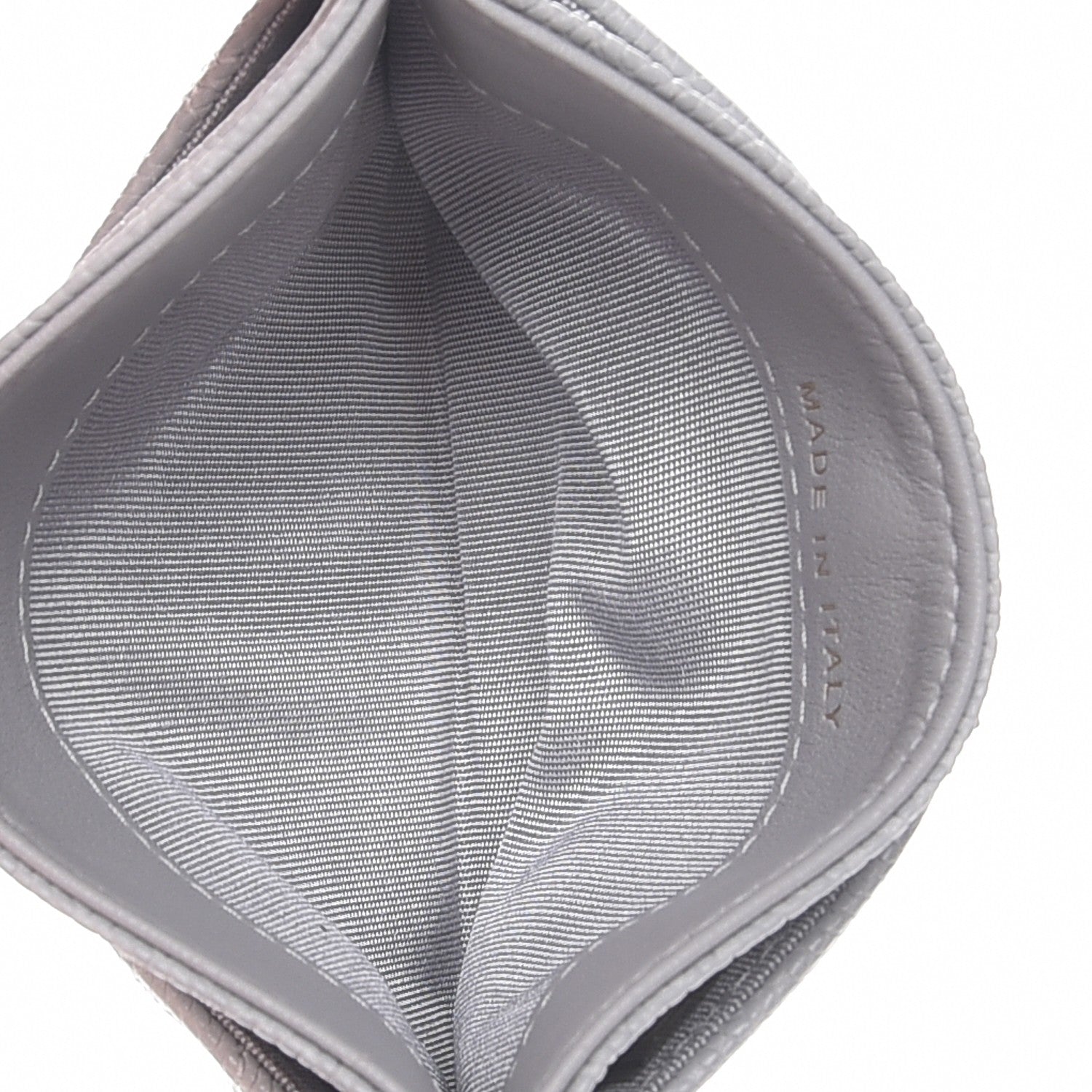 Chanel Caviar Quilted Boy Card Holder Grey 5 of 9