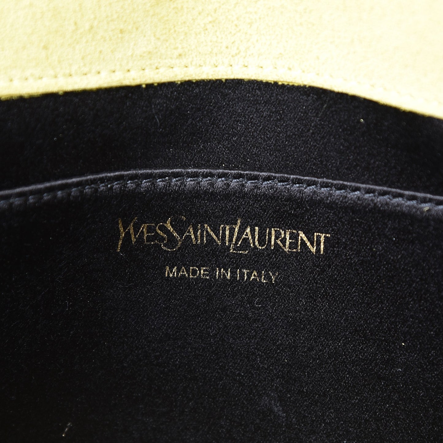 Patent Calfskin Monogram Large Belle De Jour Clutch Yellow