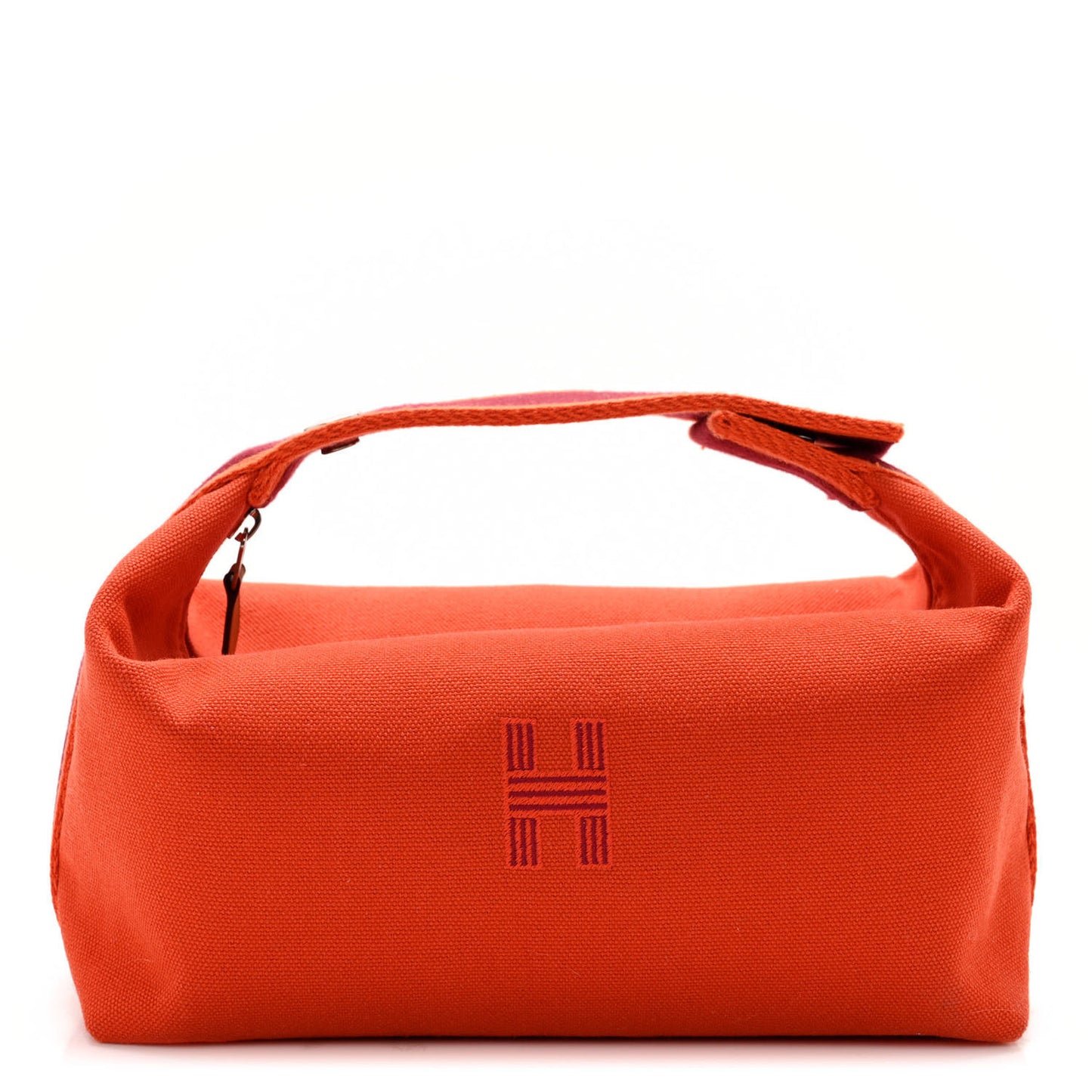 Canvas Small Bride-A-Brac Pouch Orange Burgundy