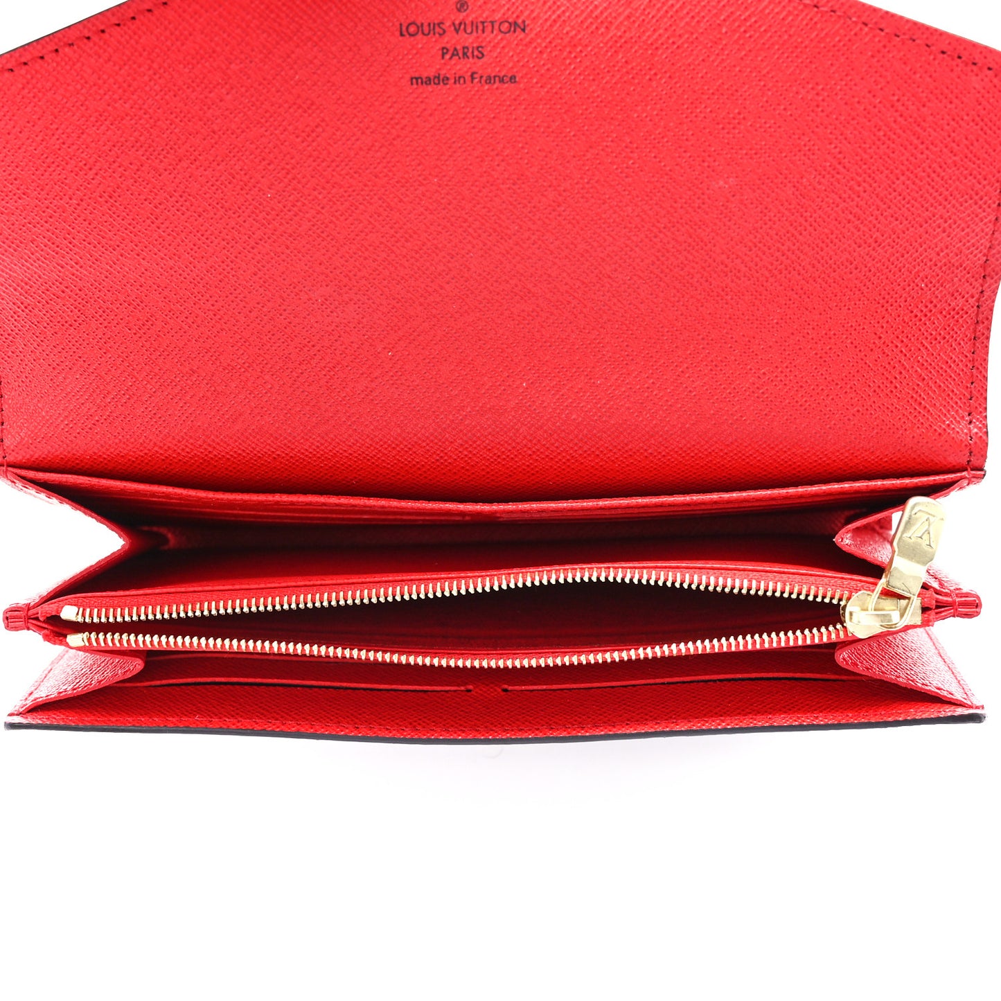 Monogram Sarah Wallet NM Coquelicot