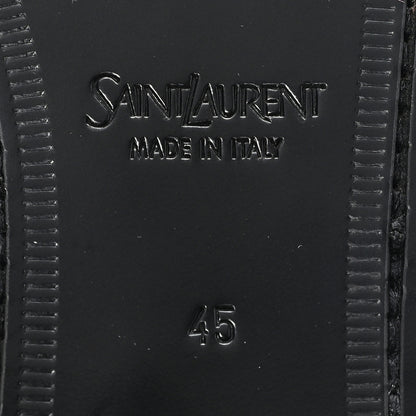 Saint Laurent Calfskin Mens Laurent Penny Loafers 45 Black 7 of 10