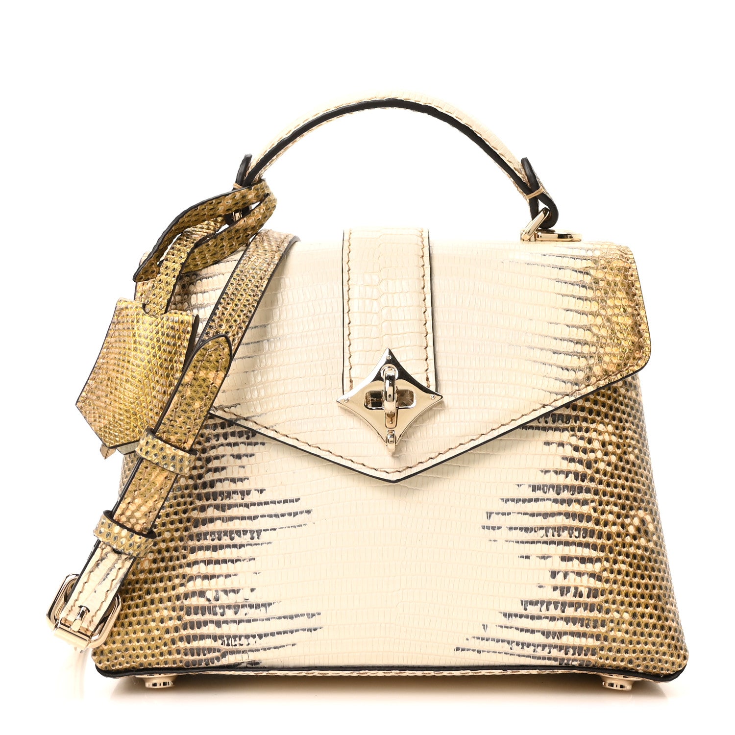 Louis Vuitton Lizard Ombre Rose Des Vents Mini Natural 1 of 10