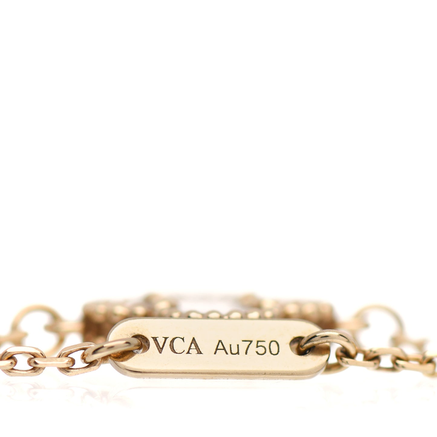 18K Yellow Gold Mother of Pearl Sweet Alhambra Bracelet