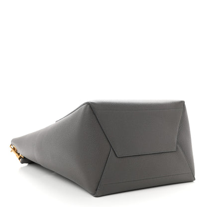 Celine Soft Grained Calfskin Sangle Bucket Bag Grey 4 of 9