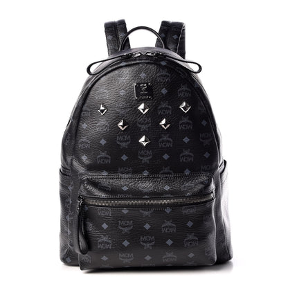 MCM Visetos Medium Sprinkle Stud Stark Backpack Black 1 of 10