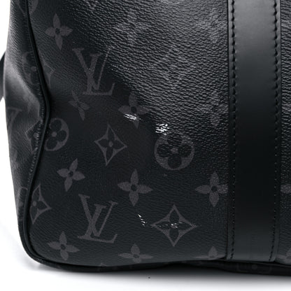 Louis Vuitton Monogram Eclipse Keepall Bandouliere 55 18 of 25