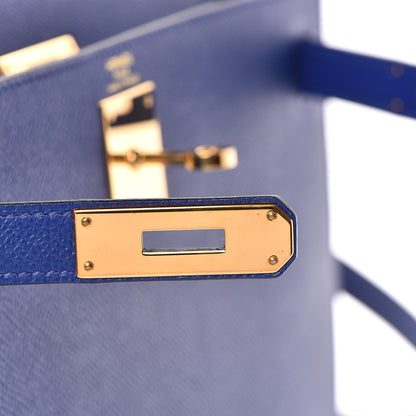 Hermes Epsom Kelly Sellier 28 Bleu Electrique 22 of 37
