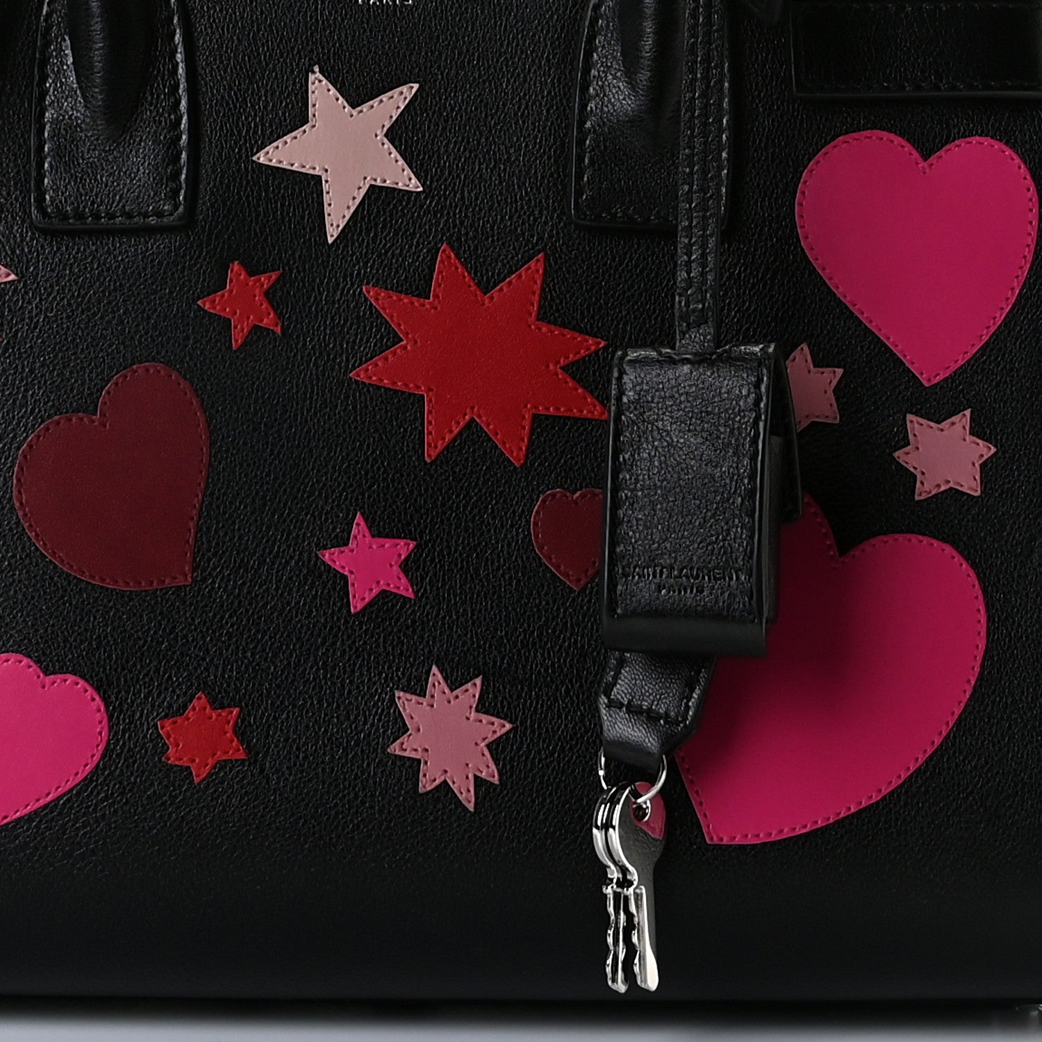 Saint Laurent Calfskin Patchwork Baby Sac De Jour Black 5 of 7