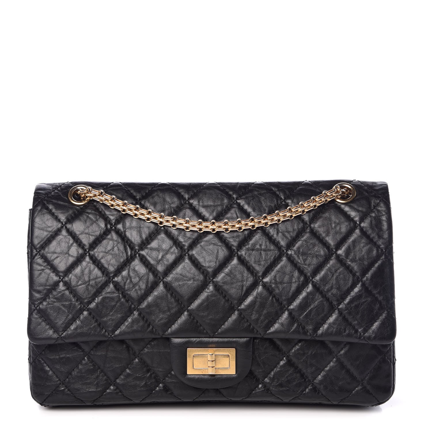 Chanel Aged Calfskin Quilted 2.55 Reissue 227 Flap Black 1 of 9
