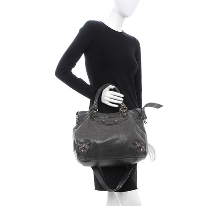 Balenciaga Agneau Giant 12 Rose Gold Hardware Velo Anthracite 3 of 10