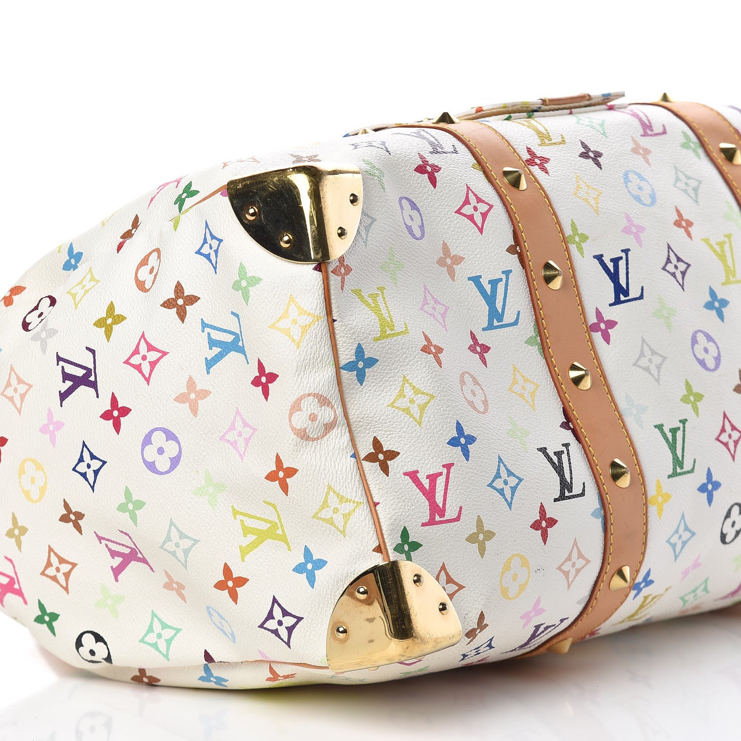 Monogram Multicolor Keepall 45 White