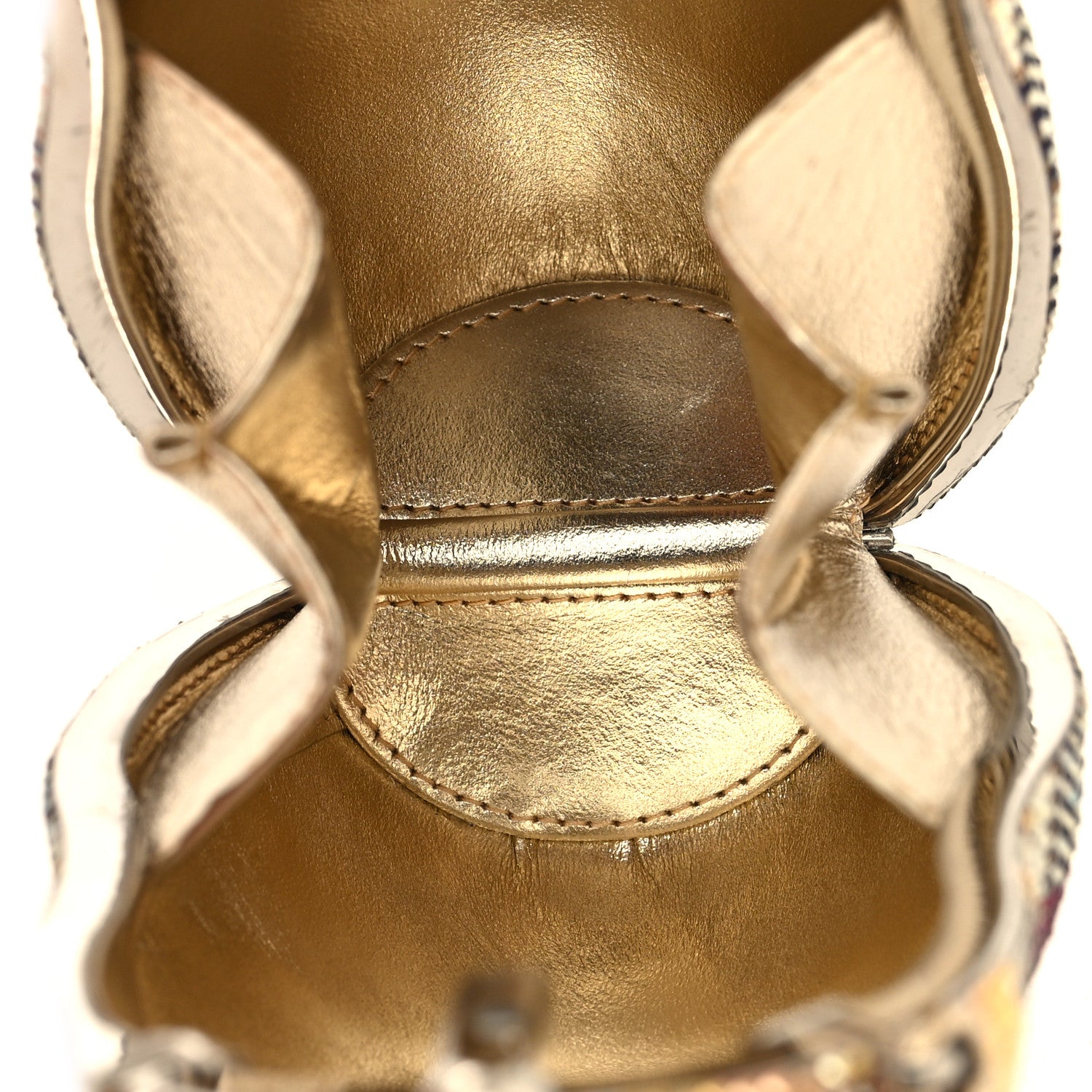 Judith Leiber Crystal Robot Russian Doll Minaudiere Clutch Gold Multicolor 5 of 12