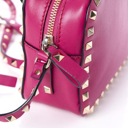 Valentino Garavani Calfskin Rockstud Camera Crossbody Bag Fuchsia 7 of 7