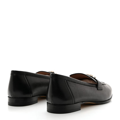 Hermes Goatskin Womens Paris Loafers 39 Black 4 of 8