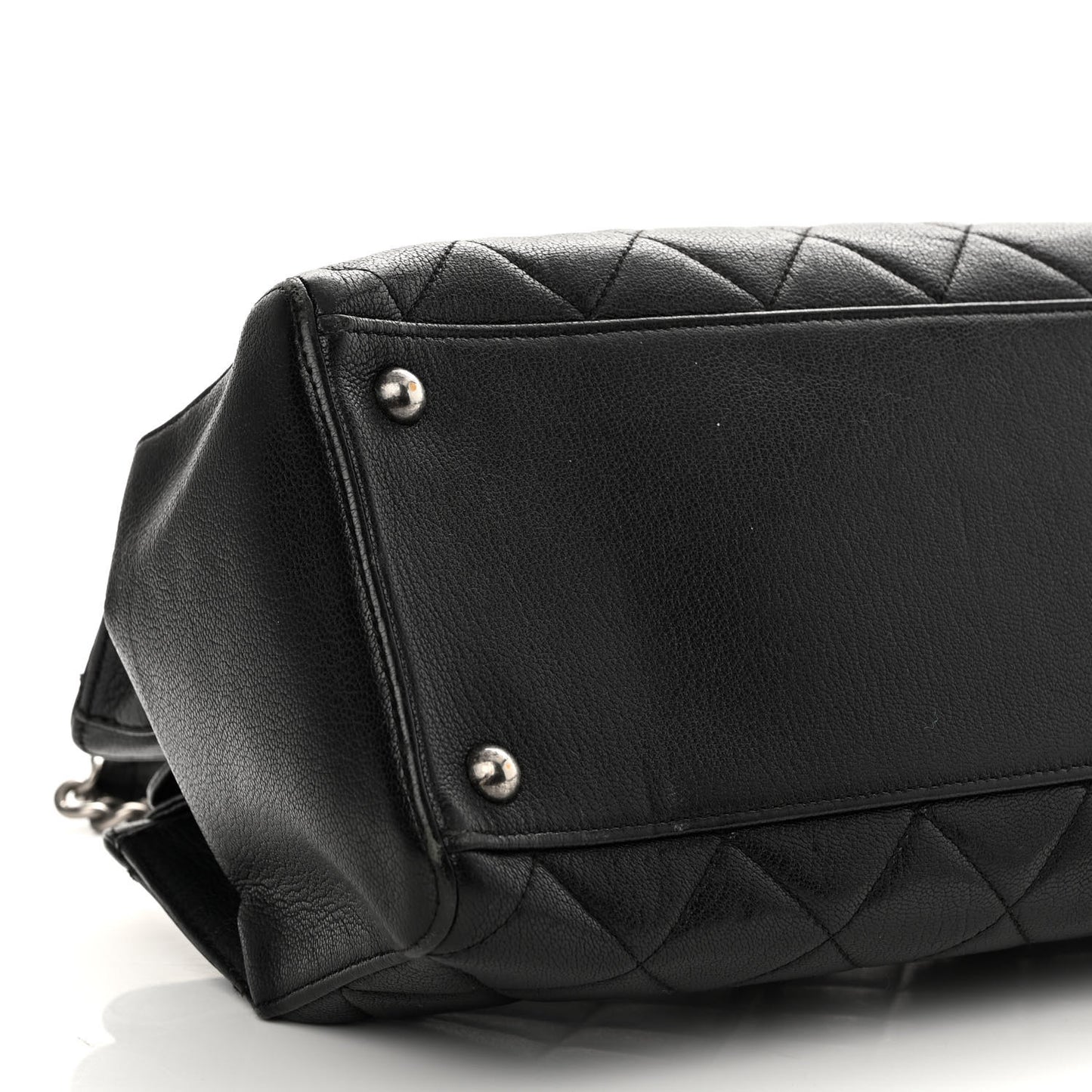 Goatskin Perfect Edge Tote Black