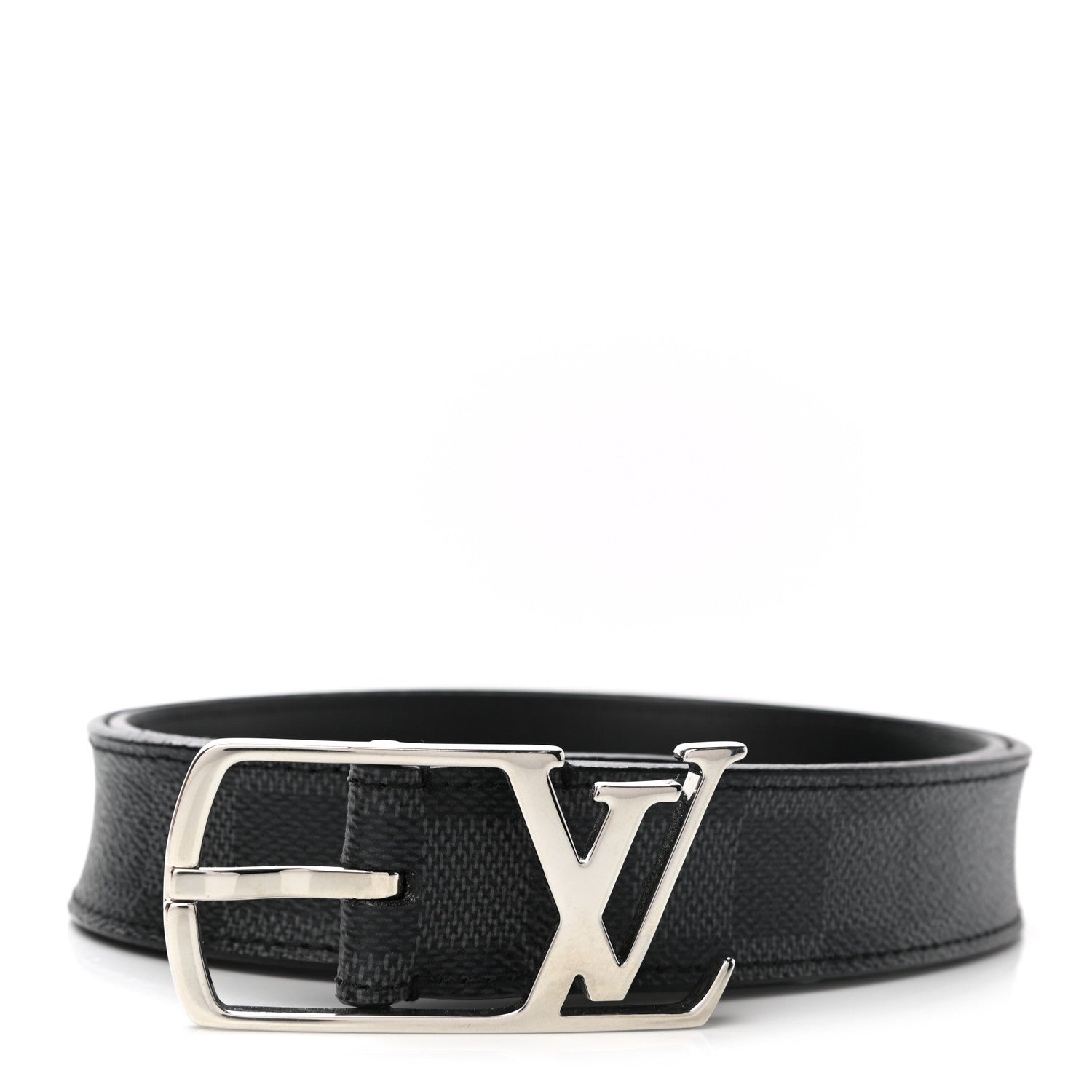 Louis Vuitton Damier Graphite 30mm Neogram LV Belt 85 34 1 of 8