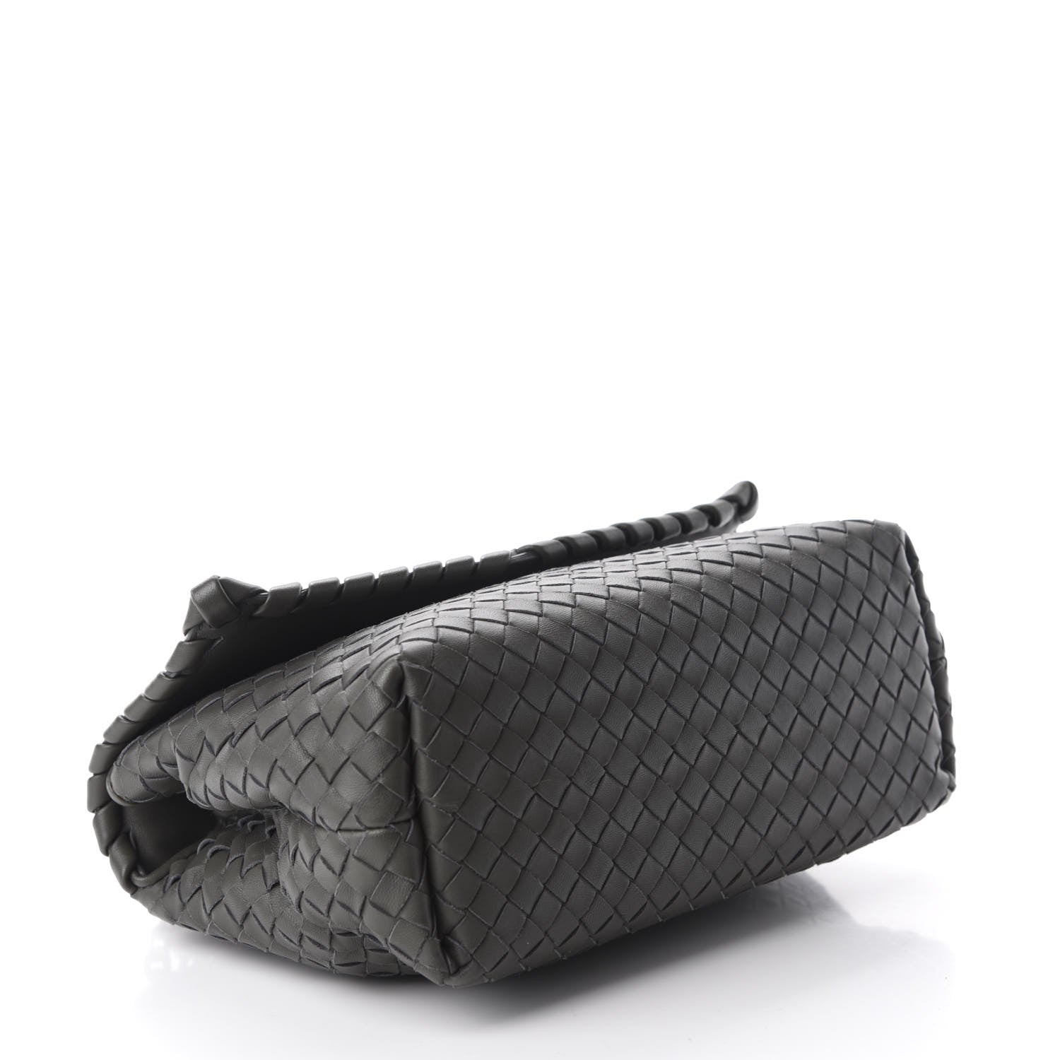 Bottega Veneta Nappa Intrecciato Baby Olimpia Shoulder Bag Light Grey 4 of 9