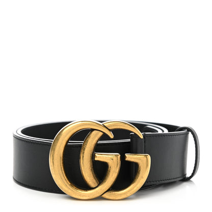 Gucci Calfskin Double G 40mm Belt 80 32 Black 1 of 6