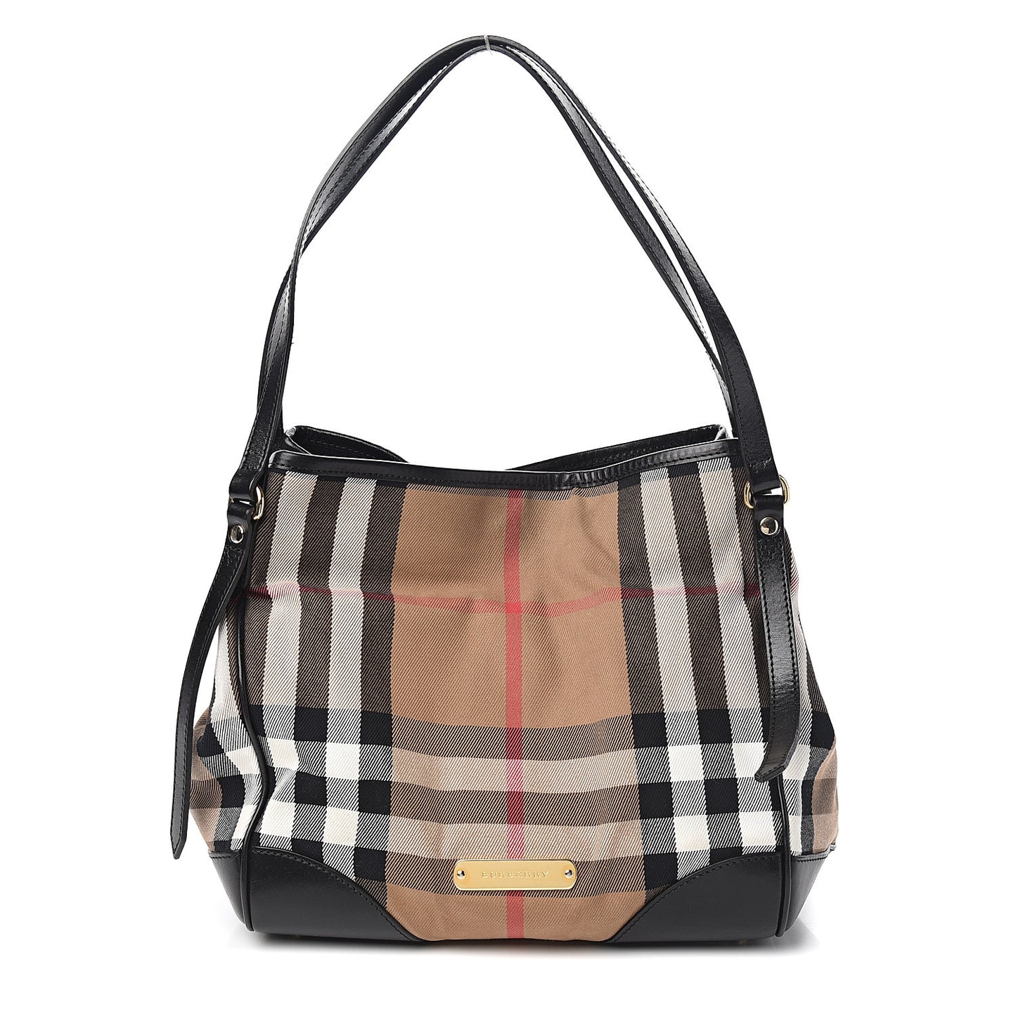 House Check Small Canterbury Tote Black