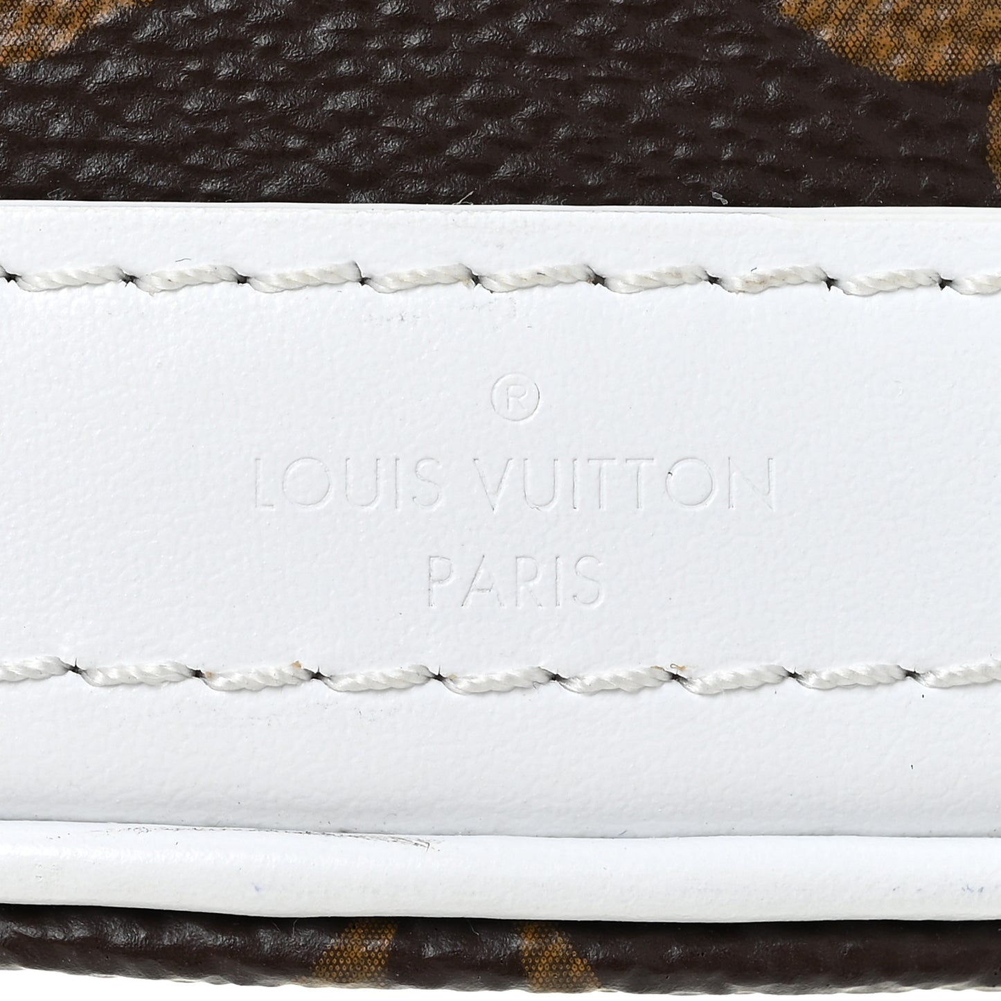 Monogram LV Match Nano Bucket Bag White