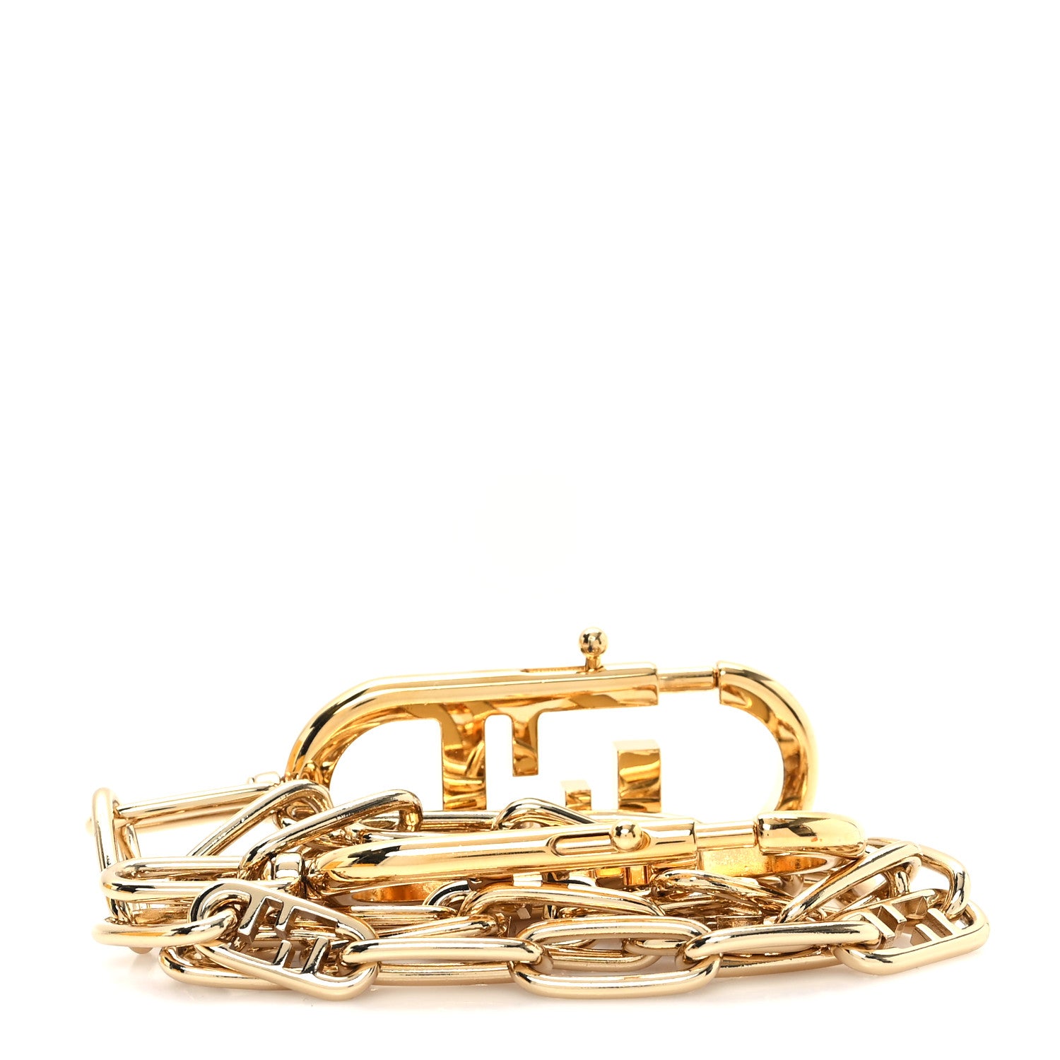 Fendi Metal O'Lock Strap You Gold 2 of 4