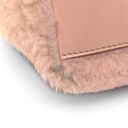 Fendi Shearling Shiny Nappa Mini Peekaboo Iconic Satchel Light Rose 10 of 10