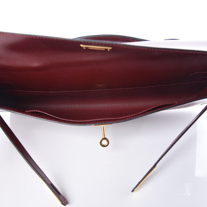 Hermes Box Kelly Cut Clutch Rouge H 5 of 9