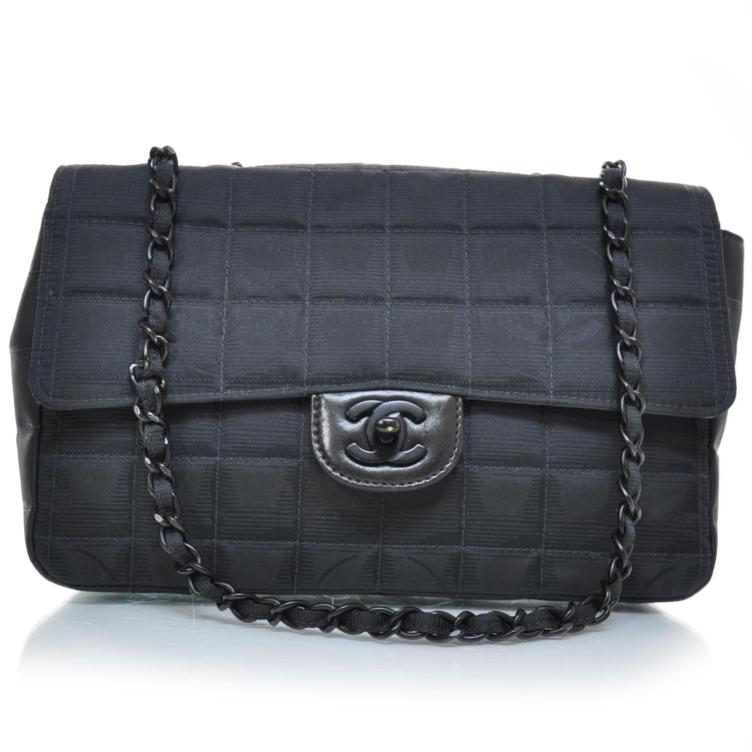Chanel Nylon Travel Flap Black 1 of 10