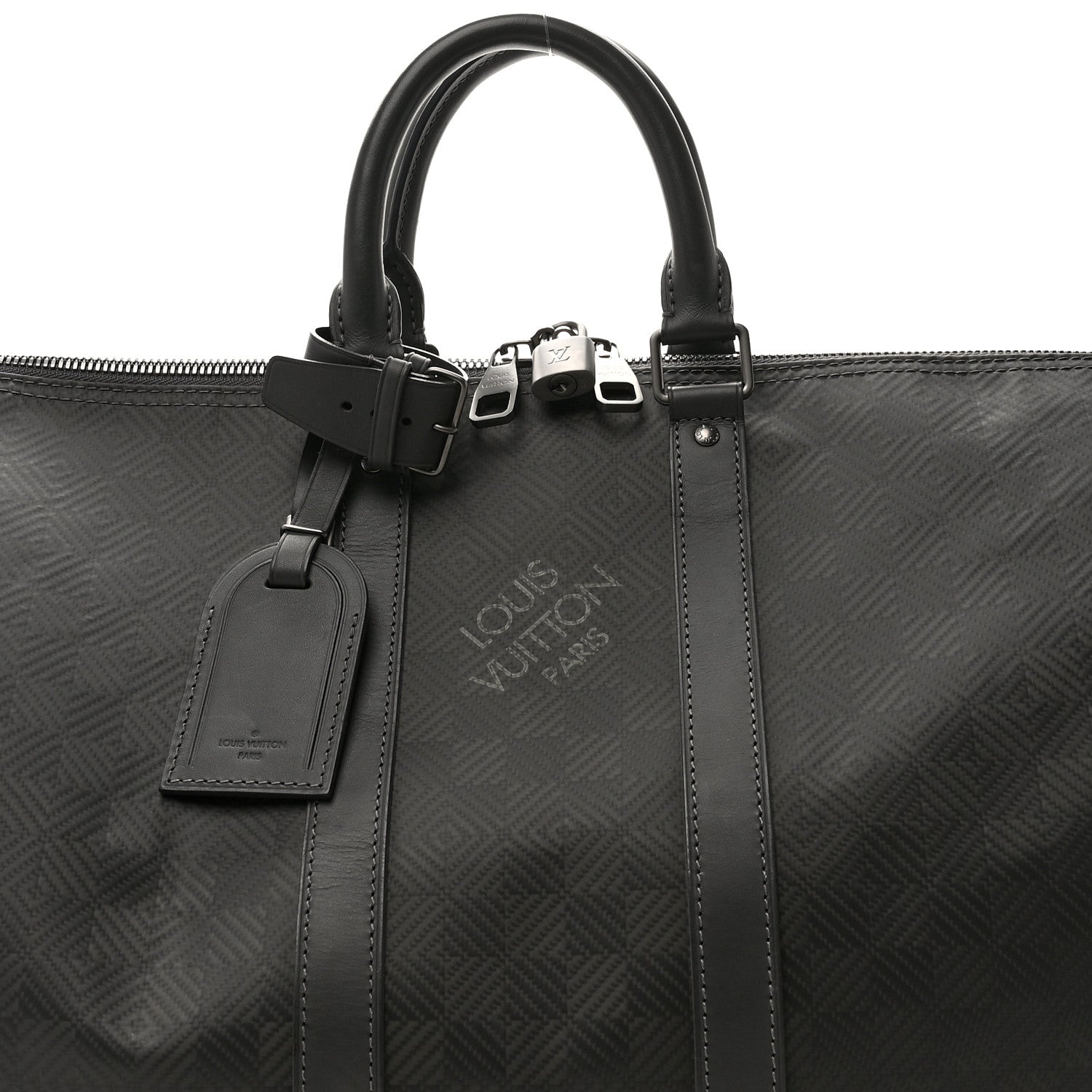 Louis Vuitton Damier Carbone Keepall Bandouliere 45 6 of 9