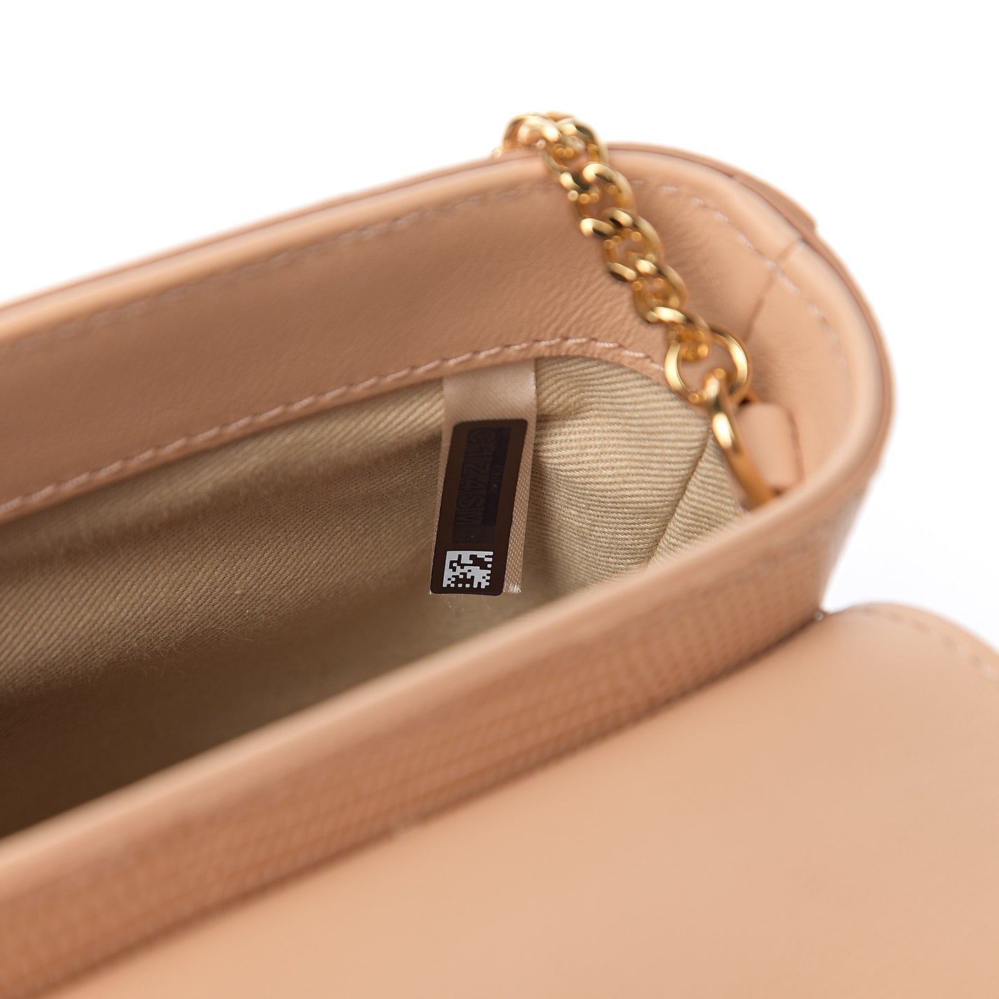 Calfskin Lizard Embossed Small Aby Lock Delicate Pink