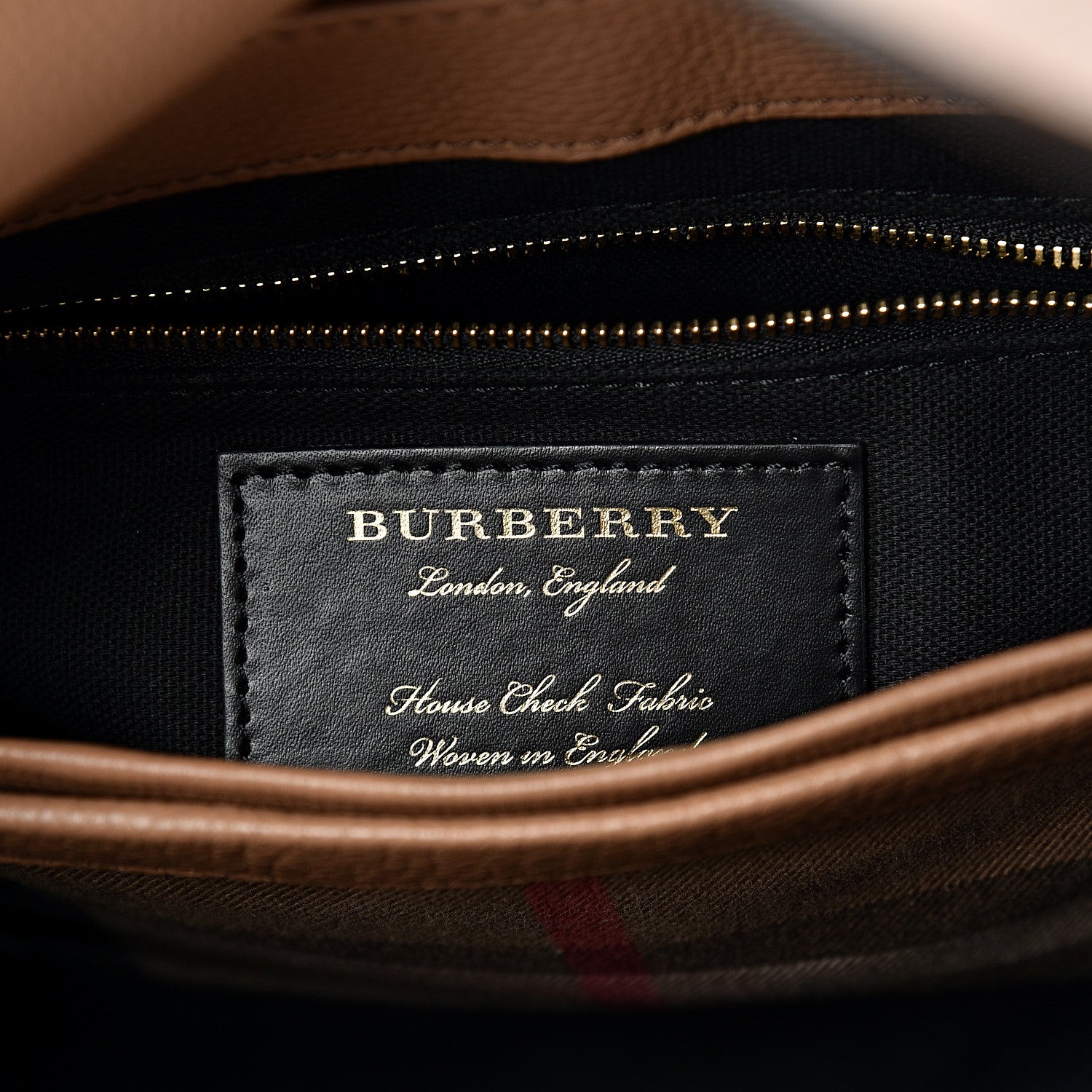 Burberry Derby Calfskin House Check Small Camberley Dark Sand 5 of 12