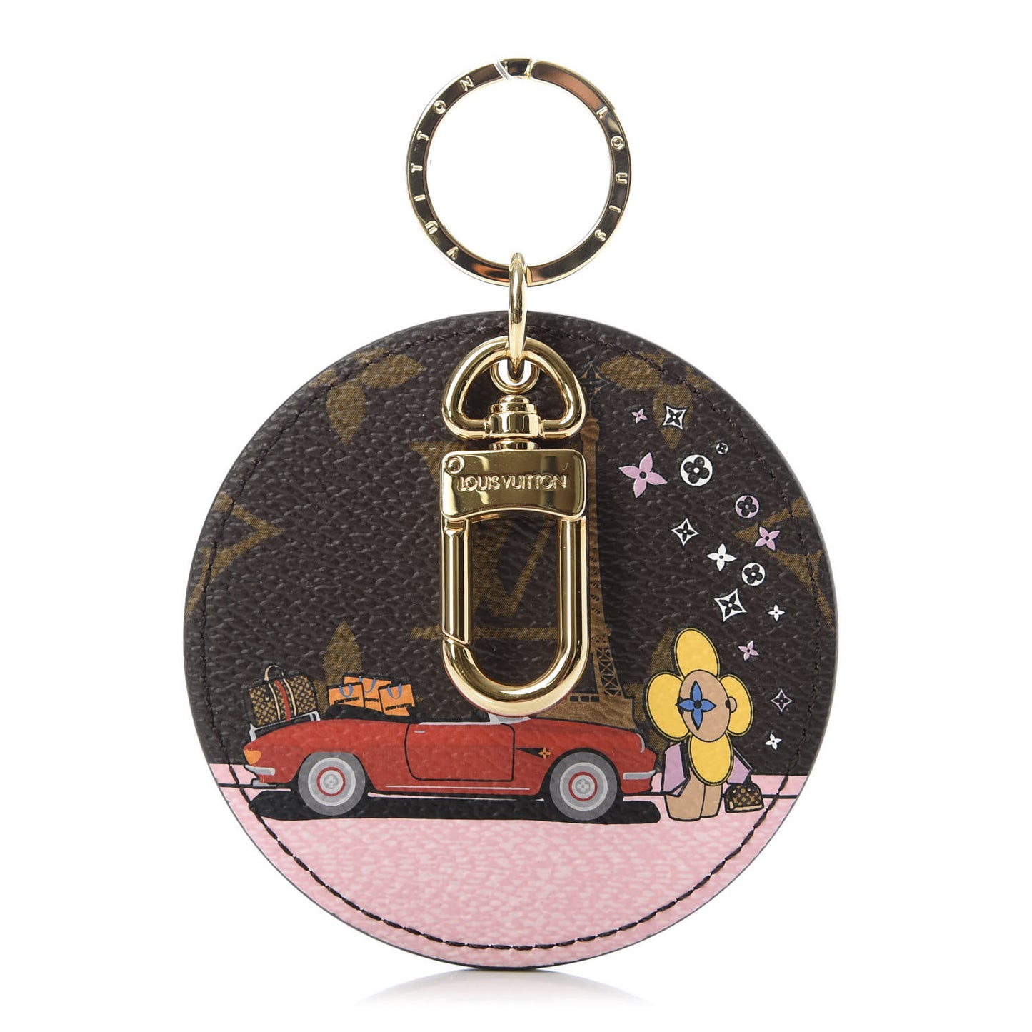 Monogram 2019 Christmas Animation Paris Bag Charm Key Ring