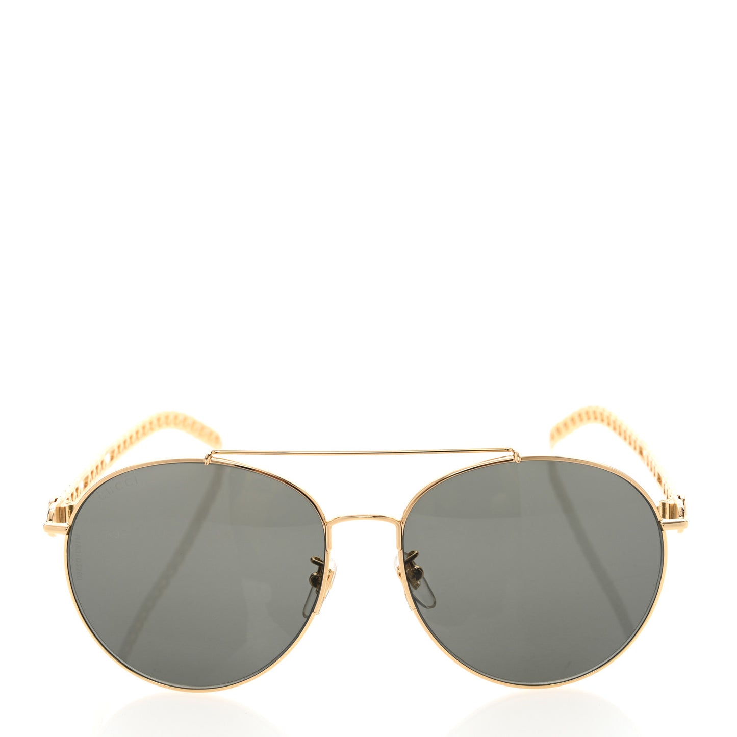Aviator Charm Chain Sunglasses GG0725S Black