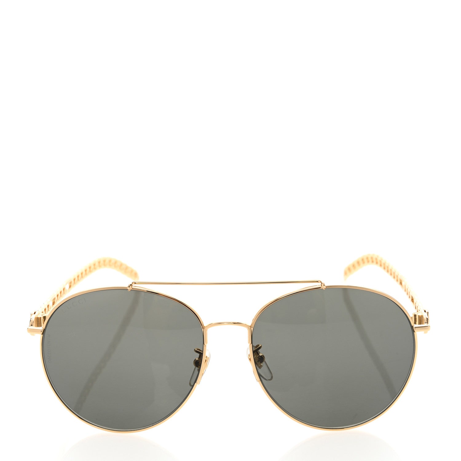 Gucci Aviator Charm Chain Sunglasses GG0725S Black 2 of 8
