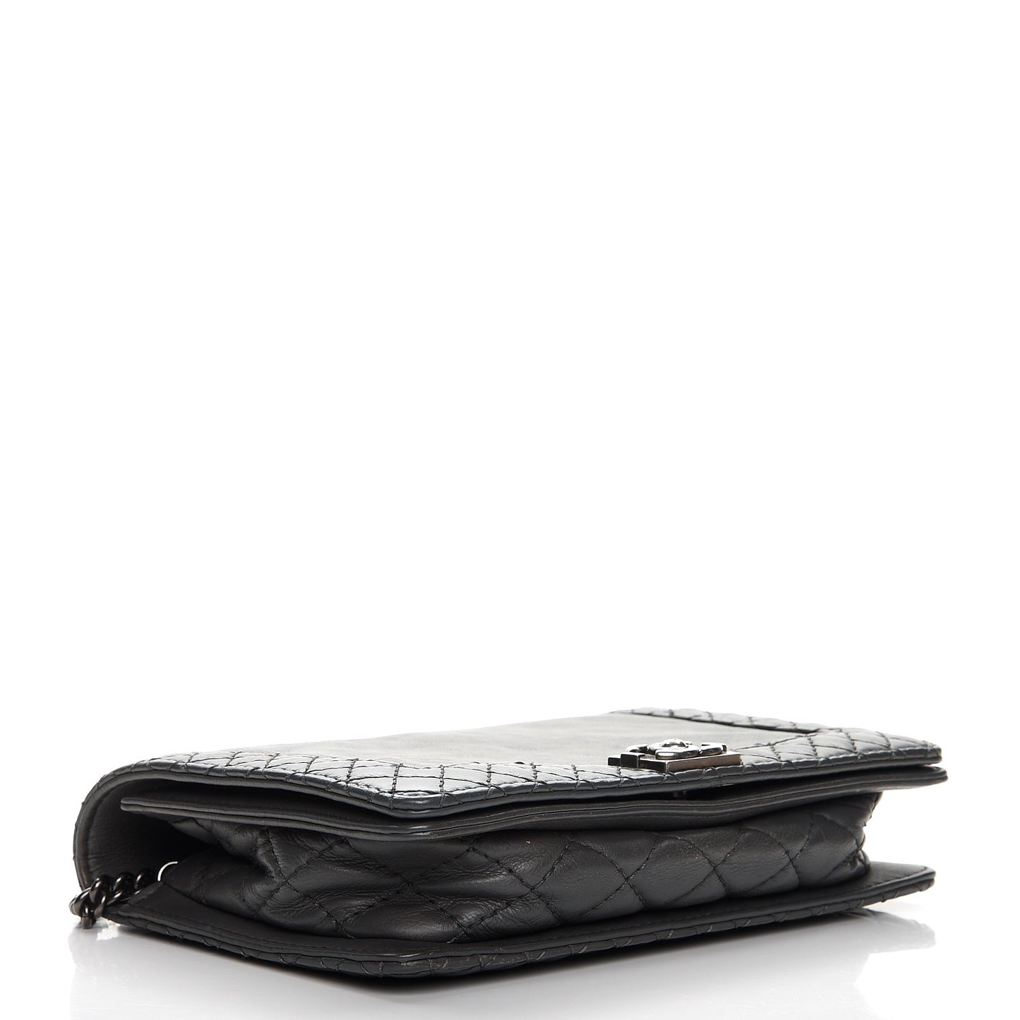Calfskin Small Boy Reverso Flap Grey