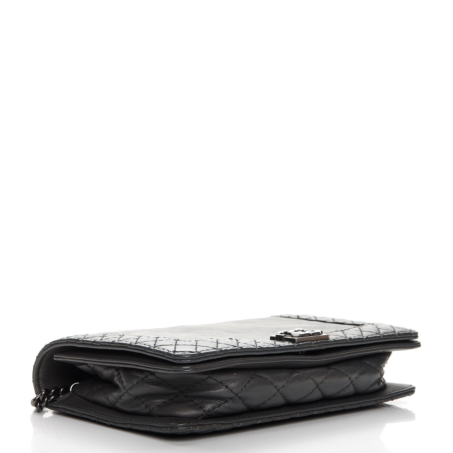 Chanel Calfskin Small Boy Reverso Flap Grey 4 of 11