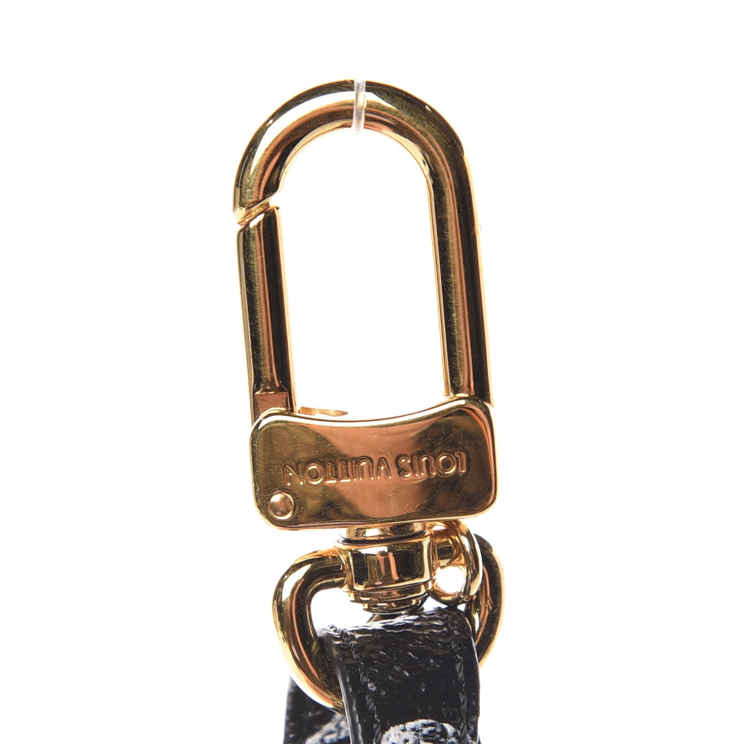 Louis Vuitton Catogram Flying Cat Bag Charm Key Holder Gold Black 5 of 5