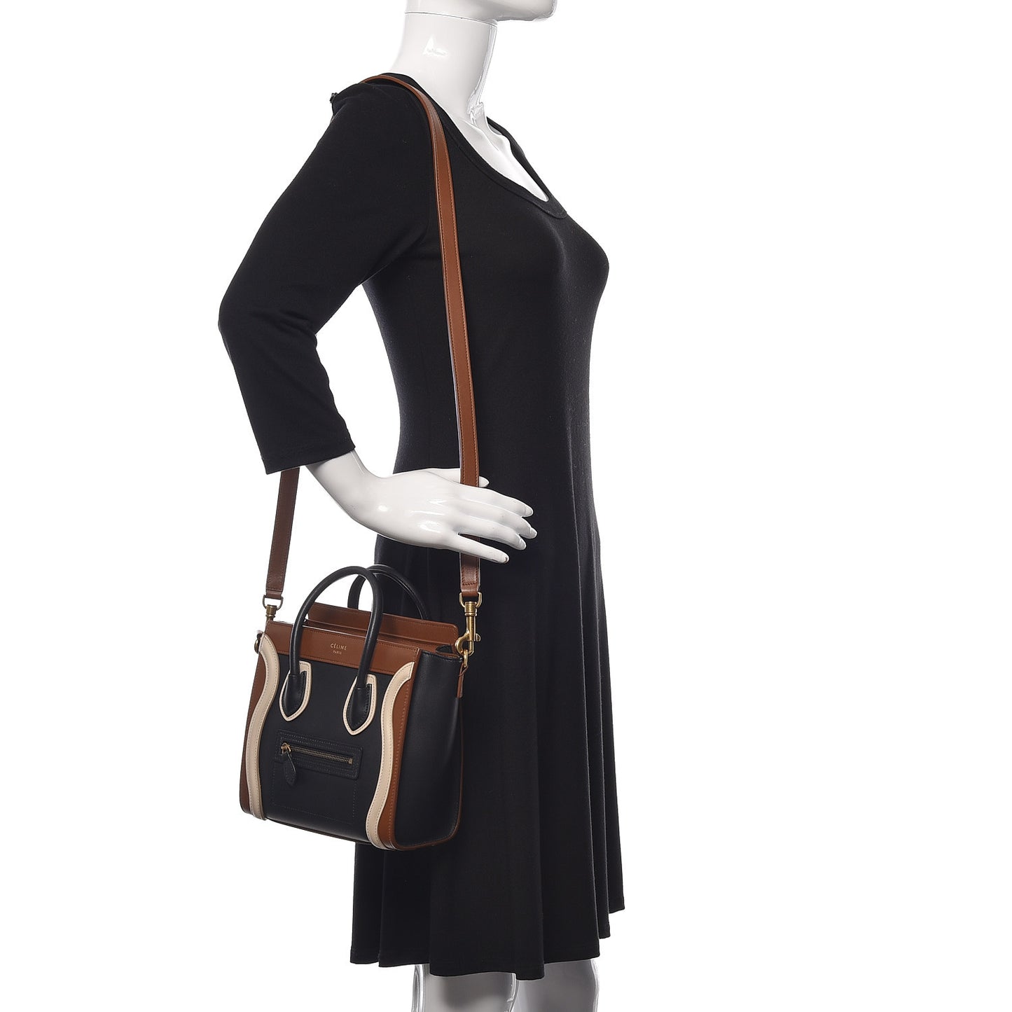 Satin Calfskin Nano Tri-Color Luggage