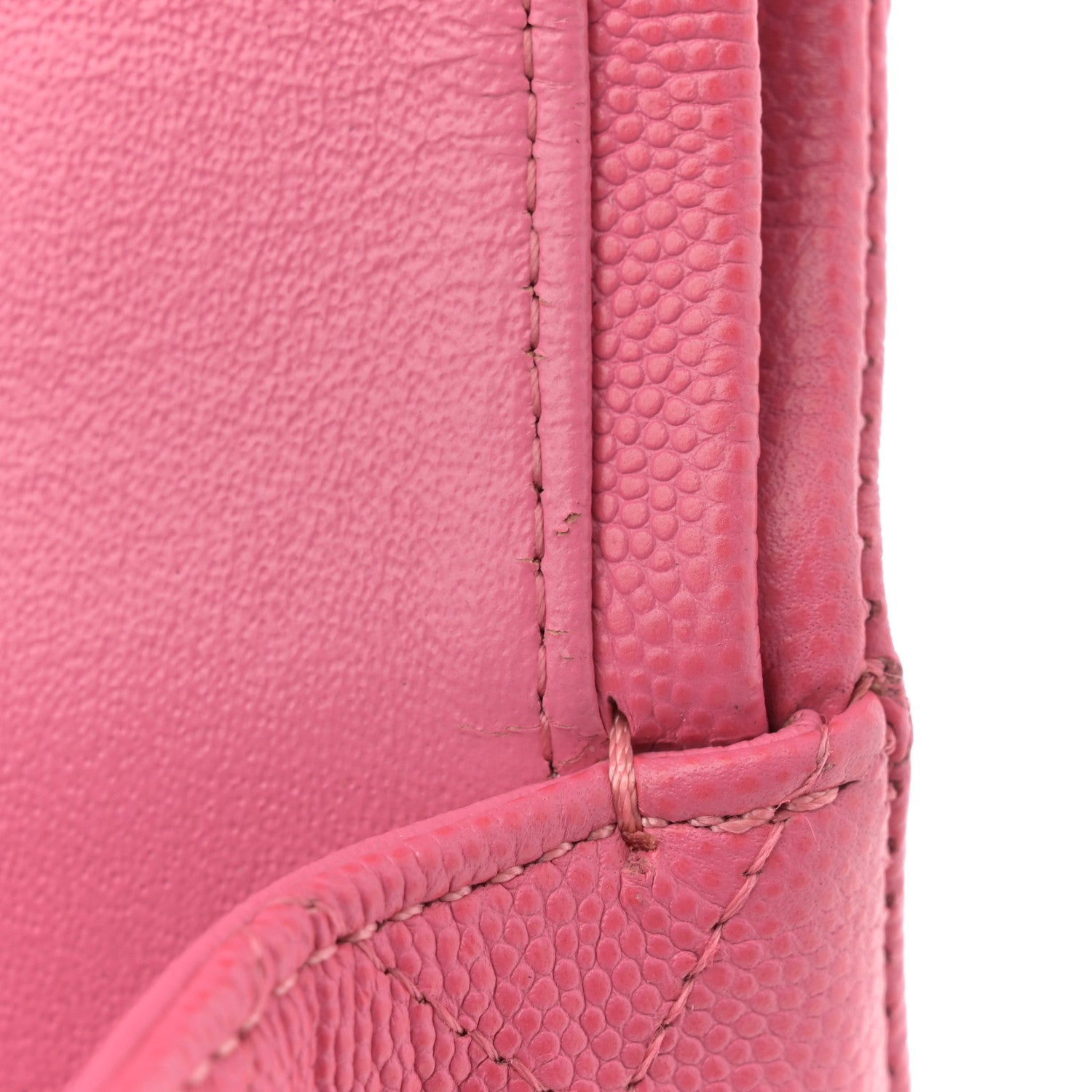 Chanel Caviar Quilted Medium Double Flap Pink 11 of 13