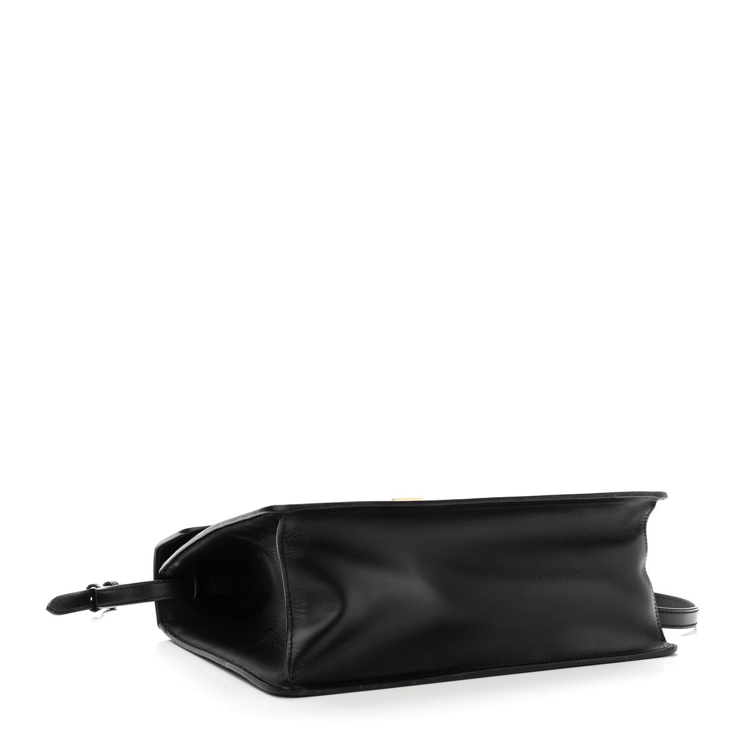 Calfskin Medium Sylvie Top Handle Bag Black