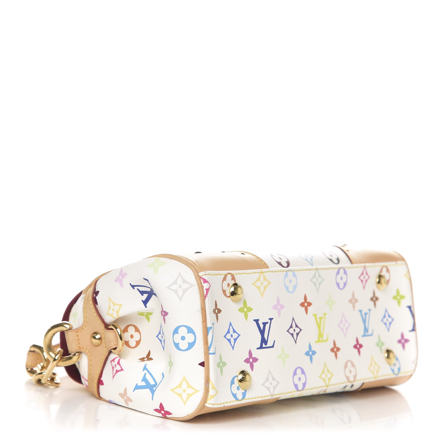 Louis Vuitton Monogram Multicolor Beverly MM White 4 of 12