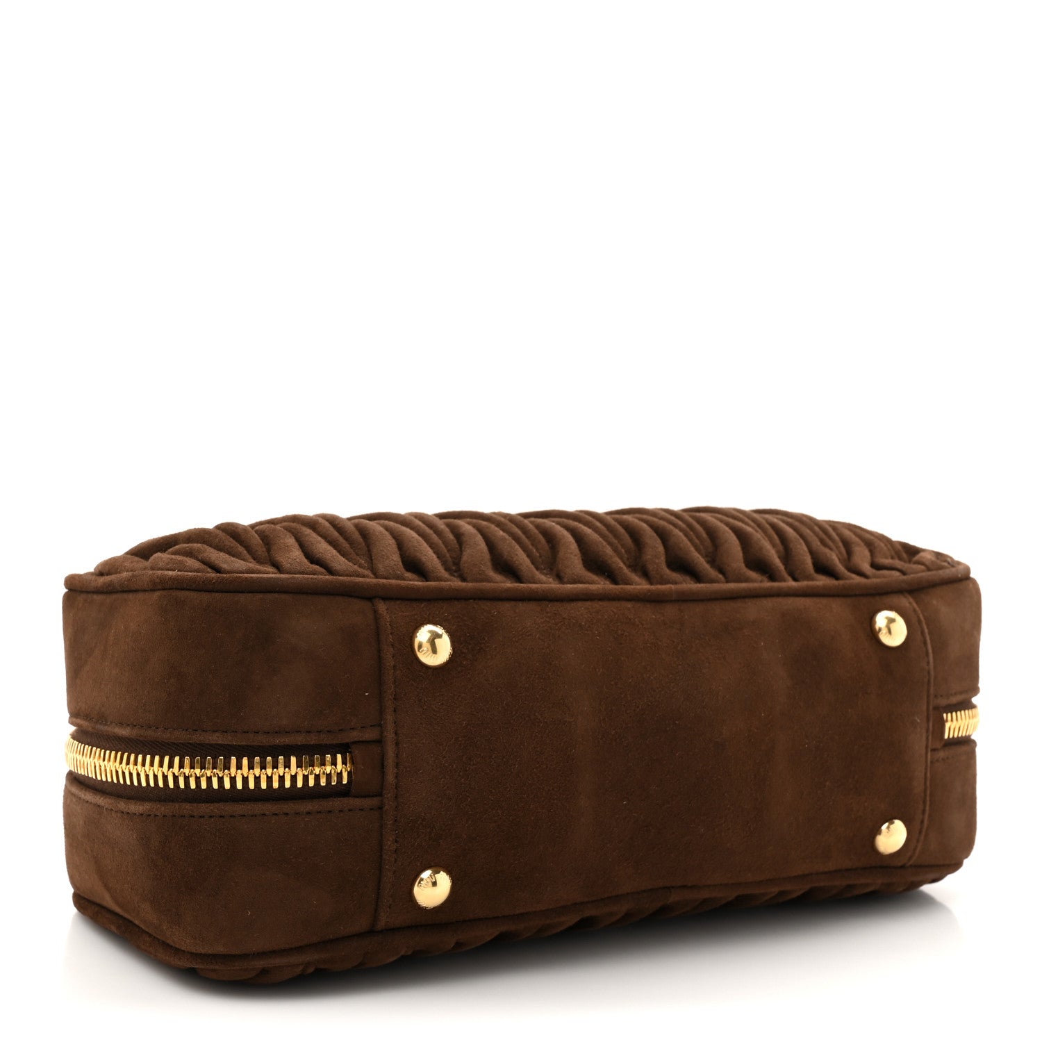 MIU MIU マテラッセル　ショルダーバッグ　ブラウン ブラウン（茶色）系 MiuMiu MATELASSE(ミュウミュウ マテラッセ