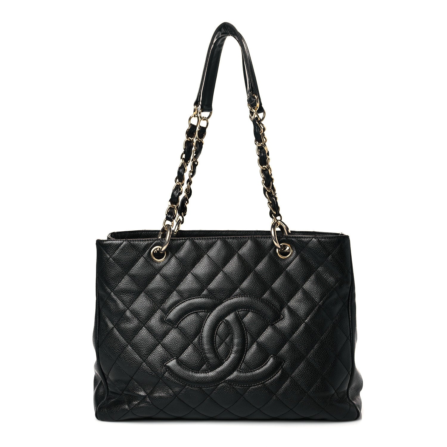 Chanel Caviar Quilted Grand Shopping Tote GST Black 1 of 18