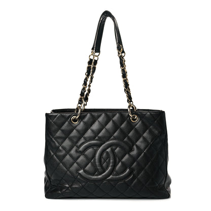 Chanel Caviar Quilted Grand Shopping Tote GST Black 1 of 18