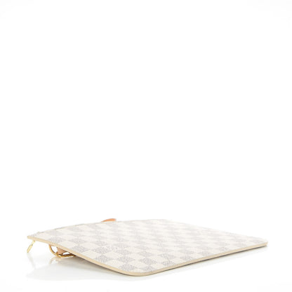 Louis Vuitton Damier Azur Neverfull MM GM Pochette Rose Ballerine 4 of 8