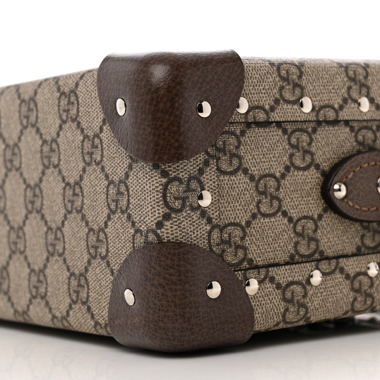 Gucci GG Supreme Monogram Globe-Trotter Beauty Case Brown 10 of 12