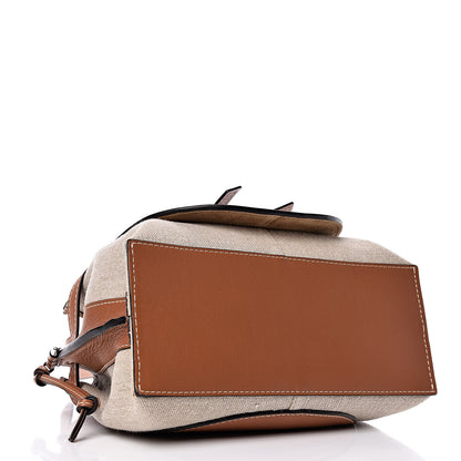 Loewe Calfskin Canvas Gate Tote Natural Tan 4 of 8