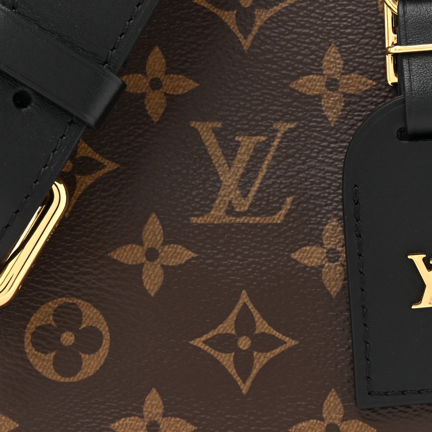 Louis Vuitton Monogram Odeon PM Black 7 of 9