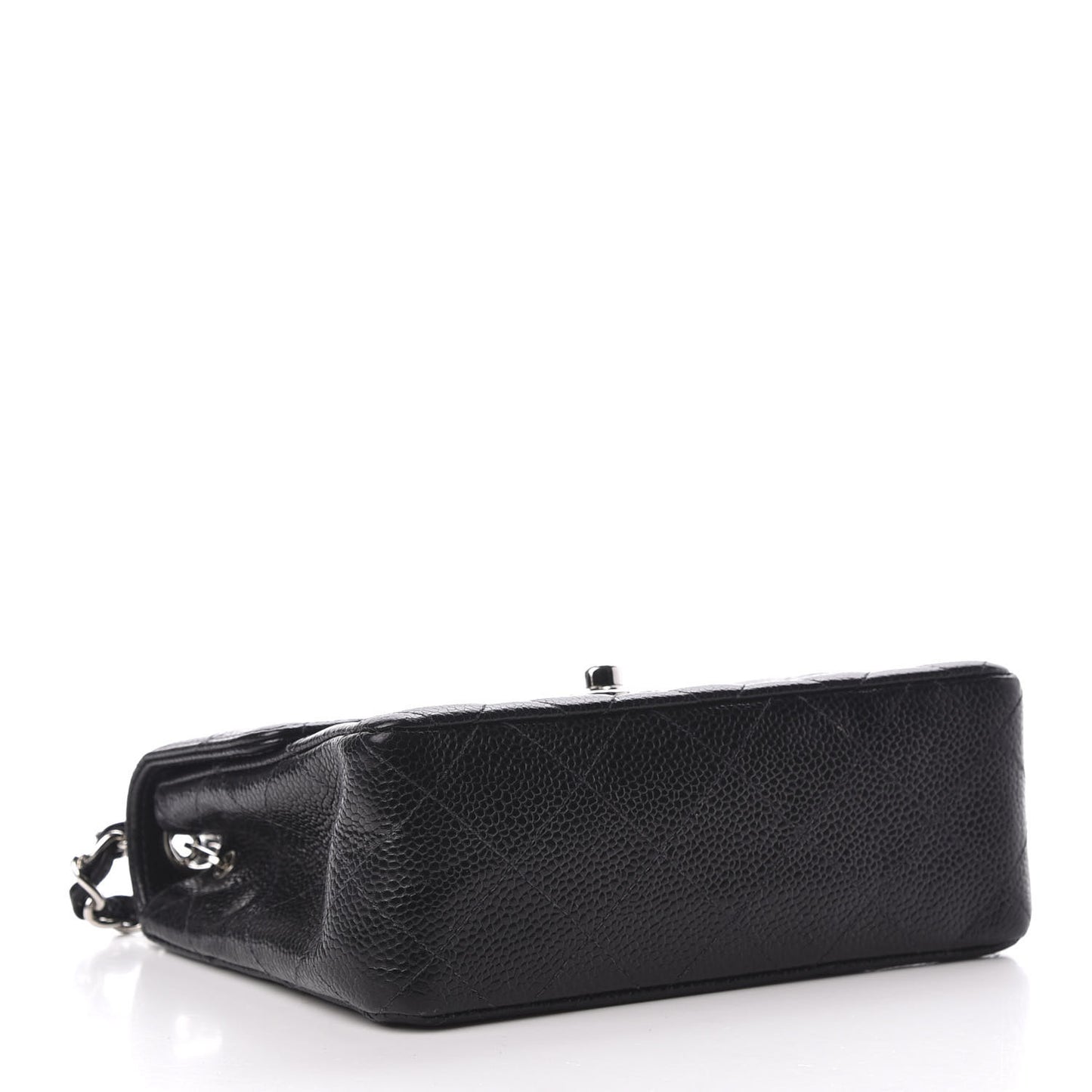 Caviar Quilted Mini Square Flap Black