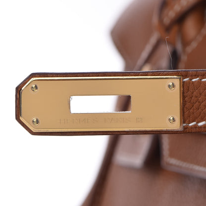 Hermes Natural Barenia Faubourg Birkin 30 Fauve 26 of 35